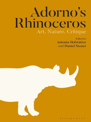 cover image of Adorno's Rhinoceros